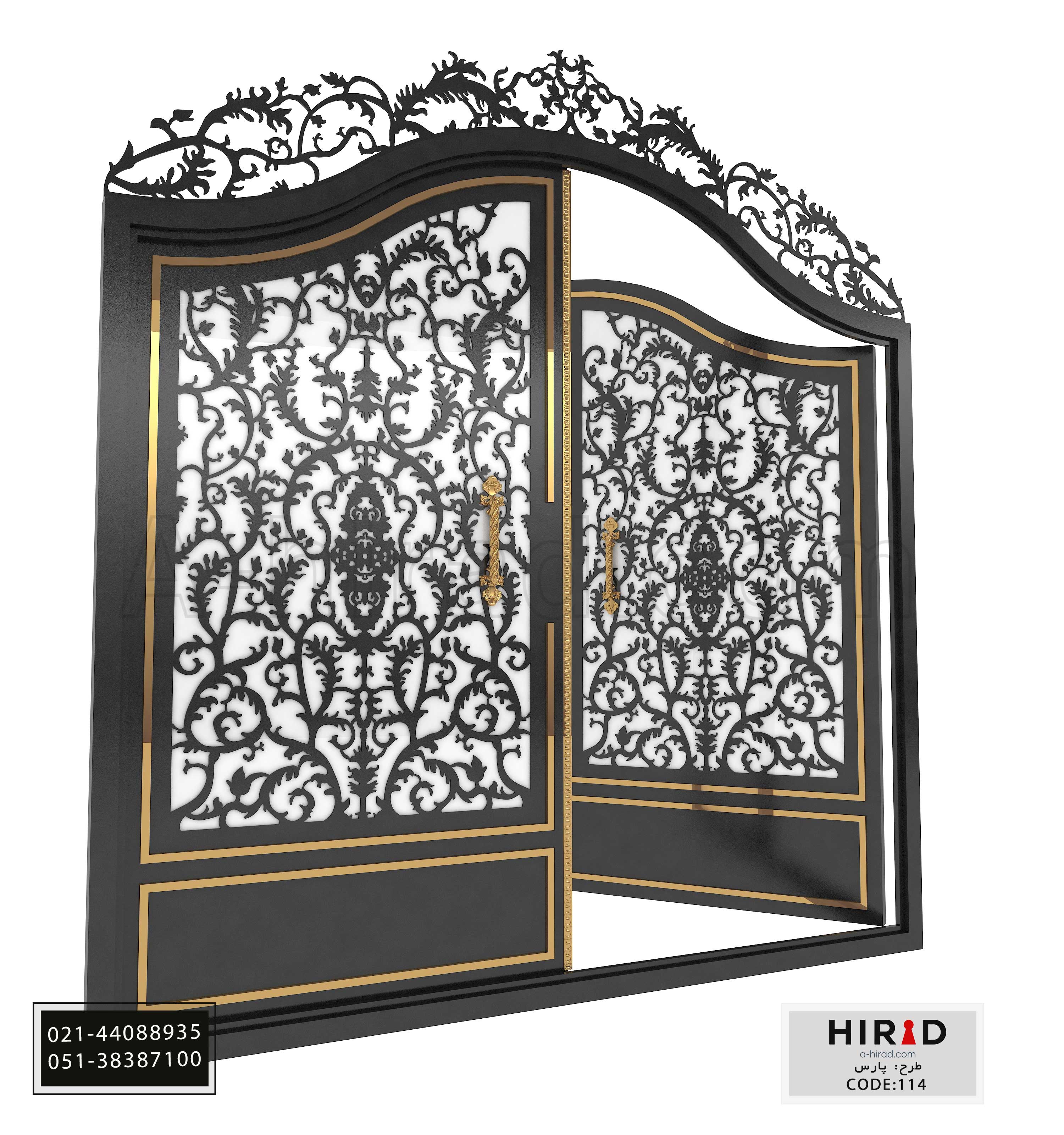 درب پارکینگ طرح پارس 20114